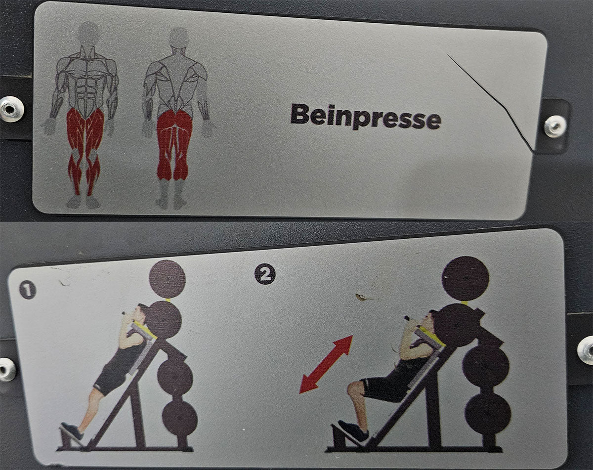 Master Sport Plate loaded Set, 14 Kraftgeräte, Farbe Schwarz/Anthrazit und Gelb, gebraucht - geprüfter Zustand