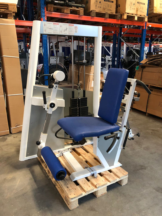 Kaphingst Beinstrecker Beinbeuger KOMBIgerät, sitzend-liegend verstellbar, MPG, Farbe Weiß, gebraucht - überholter Zustand