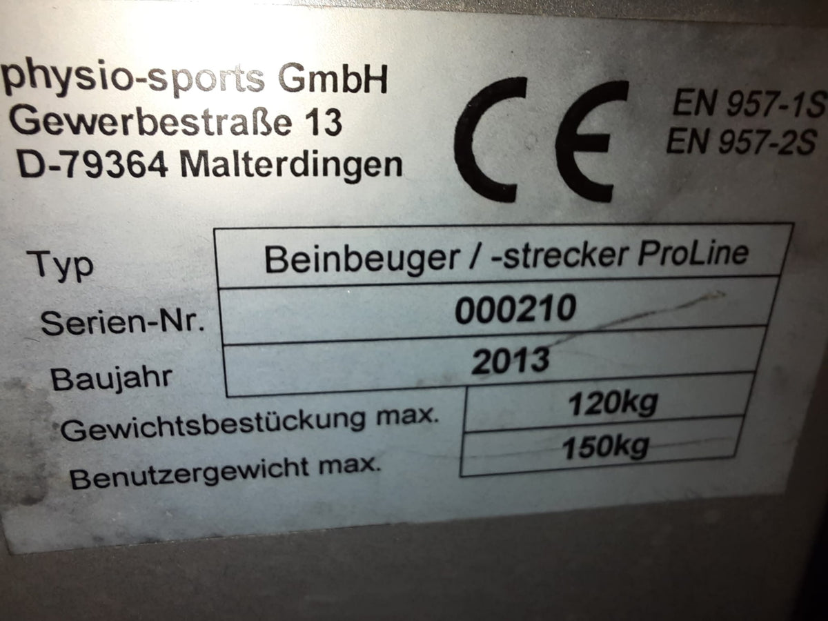 KG am Geräte Set - 10 medizinische Kraftgeräte - Physio Sports GmbH, Medizinzulassung MPG, Made in Germany, gebraucht - überholter Zustand