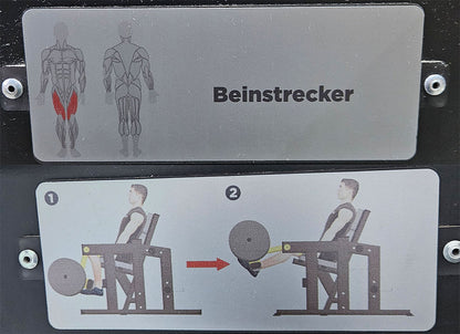 Master Sport Plate loaded Set, 14 Kraftgeräte, Farbe Schwarz/Anthrazit und Gelb, gebraucht - geprüfter Zustand