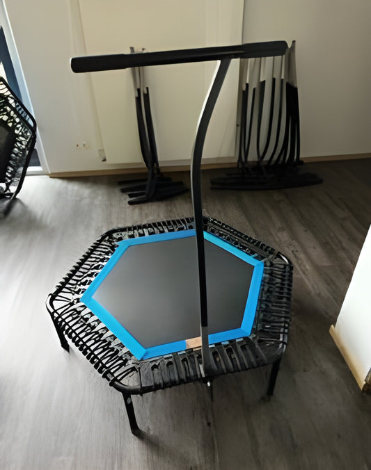 Bellicon Trampolines, Set of 22, Jumping Fitness, with T-bars, Hexagonal 6-cornered, Original Quality, Used - Tested Condition