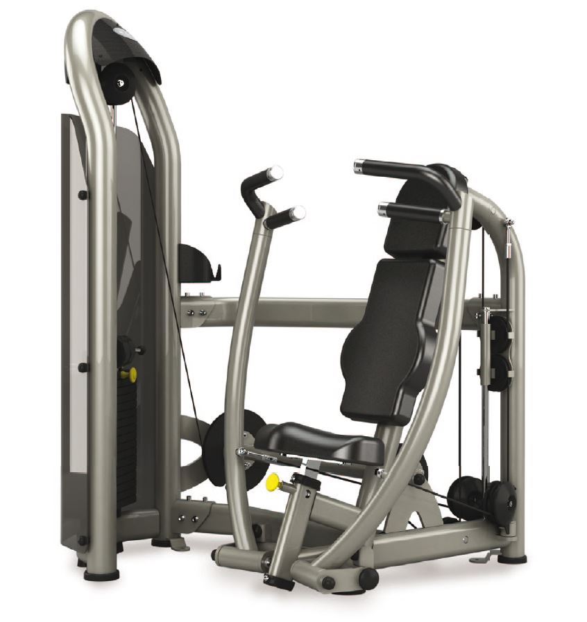 Matrix Aura G3-S13 Bankdrückmaschine DUAL, Brustpresse, Chest Press, Farbe Silber, gebraucht - überholter Zustand