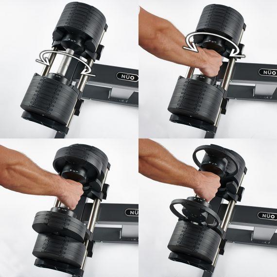 Danksport compact dumbbells with system from 2 - 32 kg