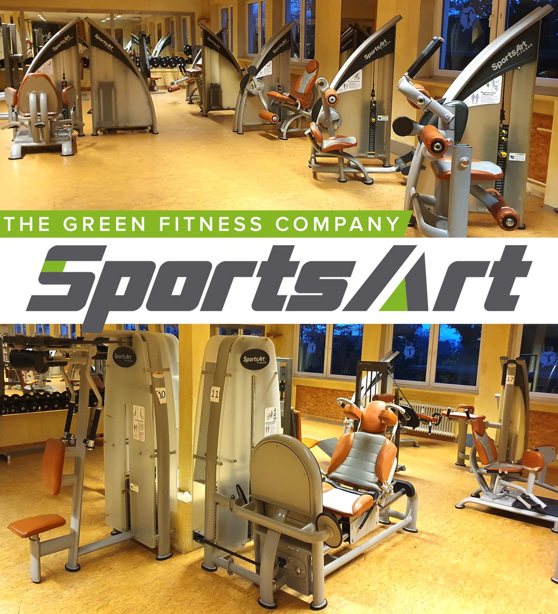 SportsArt strength training equipment - 20 strength training machines in a set, Status Series, used, refurbished