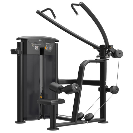 Impulse Fitness Lat Pulldown IT9502, 90kg Weight Stack, Black Edition