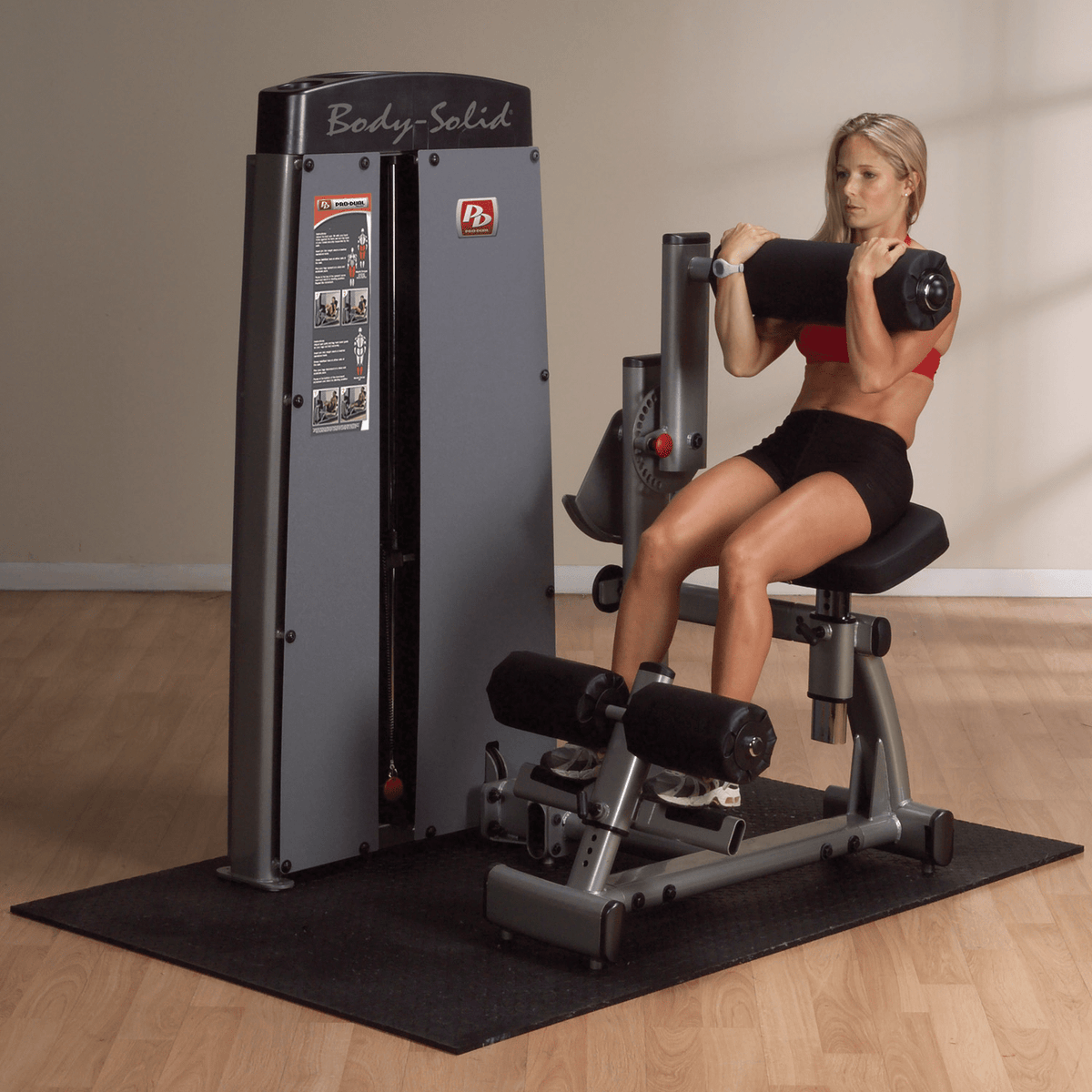 Body Solid Pro Dual Bauch- und Rückenmaschine DABB-SF, 2 in 1 Kombimaschine.  Bauchmuskeltraining und Hyperextension, Abs and Lower Back, gebraucht - geprüfter Zustand