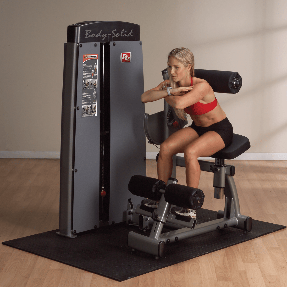 Body Solid Pro Dual Bauch- und Rückenmaschine DABB-SF, 2 in 1 Kombimaschine.  Bauchmuskeltraining und Hyperextension, Abs and Lower Back, gebraucht - geprüfter Zustand