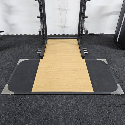Abwurfplattform aus Holz und Gummi für DankSport Half Rack - NEU