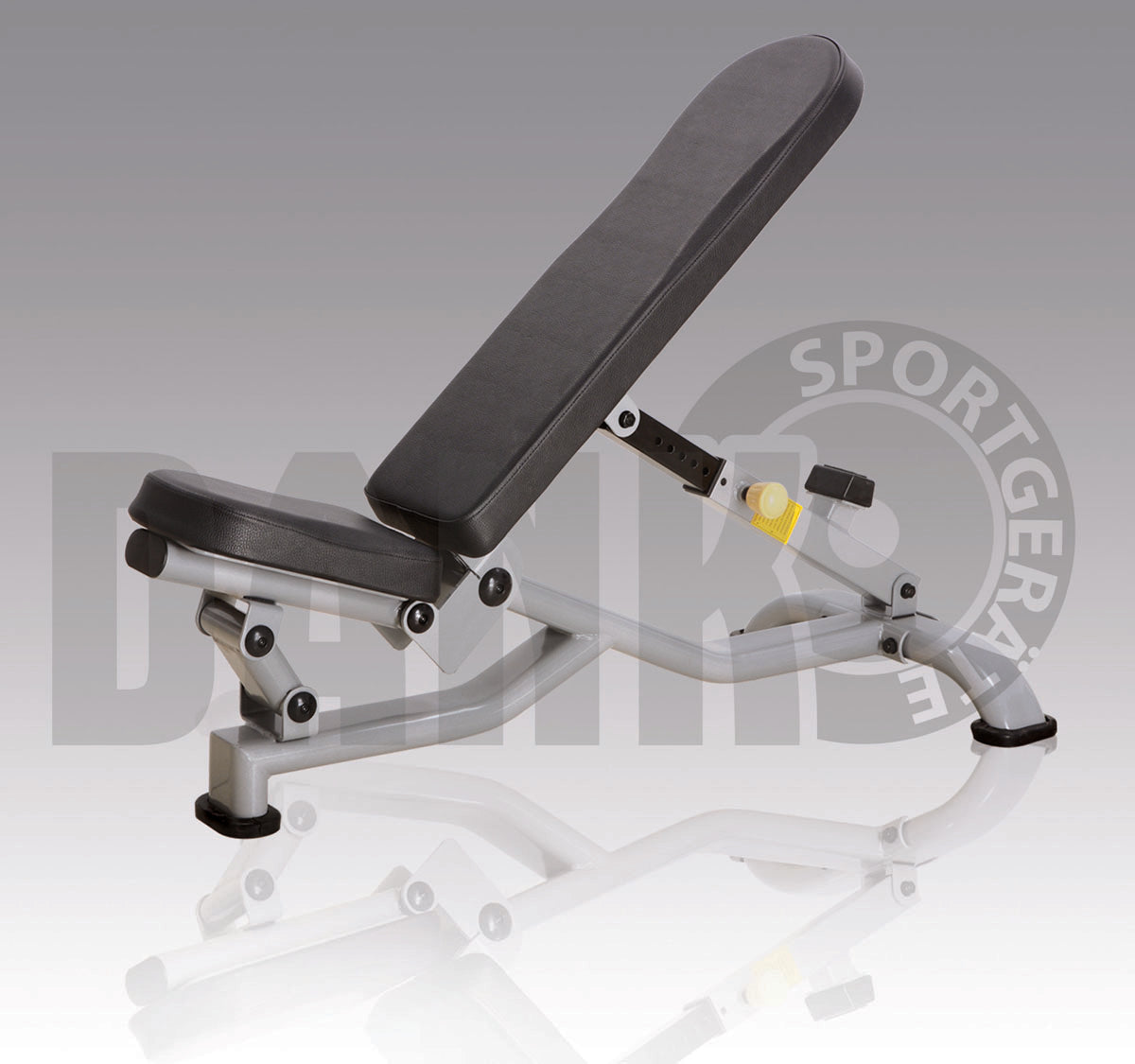 Danksport S-Line strength training equipment, equipment park with approximately 22 fitness machines and accessories, color silver, upholstery brown - New equipment / exhibition equipment