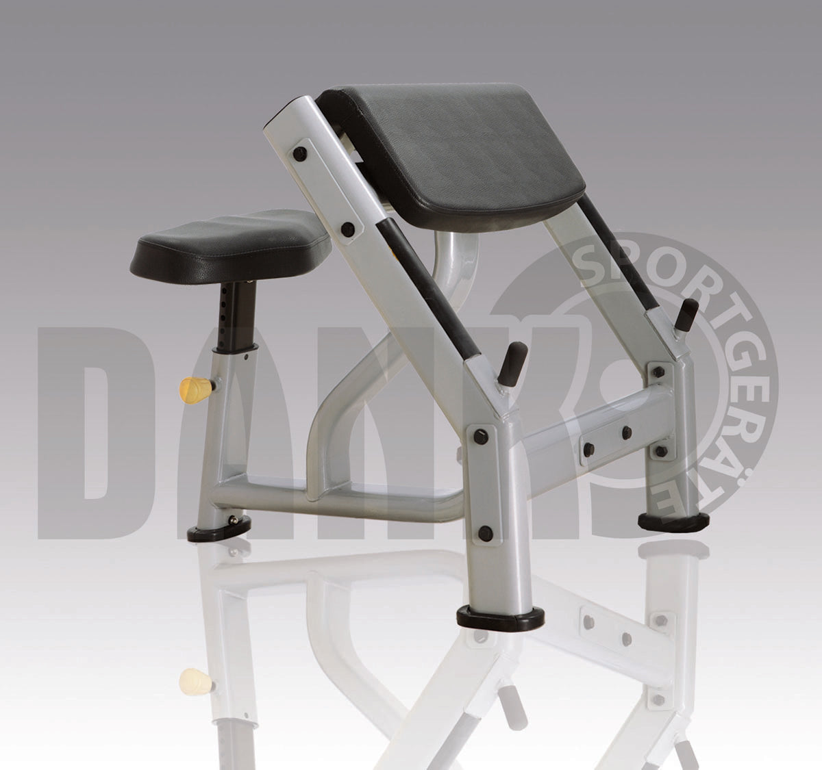 Danksport S-Line strength training equipment, equipment park with approximately 22 fitness machines and accessories, color silver, upholstery brown - New equipment / exhibition equipment