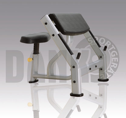 Danksport S-Line strength training equipment, equipment park with approximately 22 fitness machines and accessories, color silver, upholstery brown - New equipment / exhibition equipment
