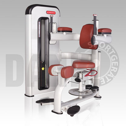Aehnlich Star Trac, TechnoGym oder Gym80 - Danksport S-Line Gerätepark - 30 Kraftgeräte & Zubehör, Neue Geräte, Farbe Silber, Polster Braun