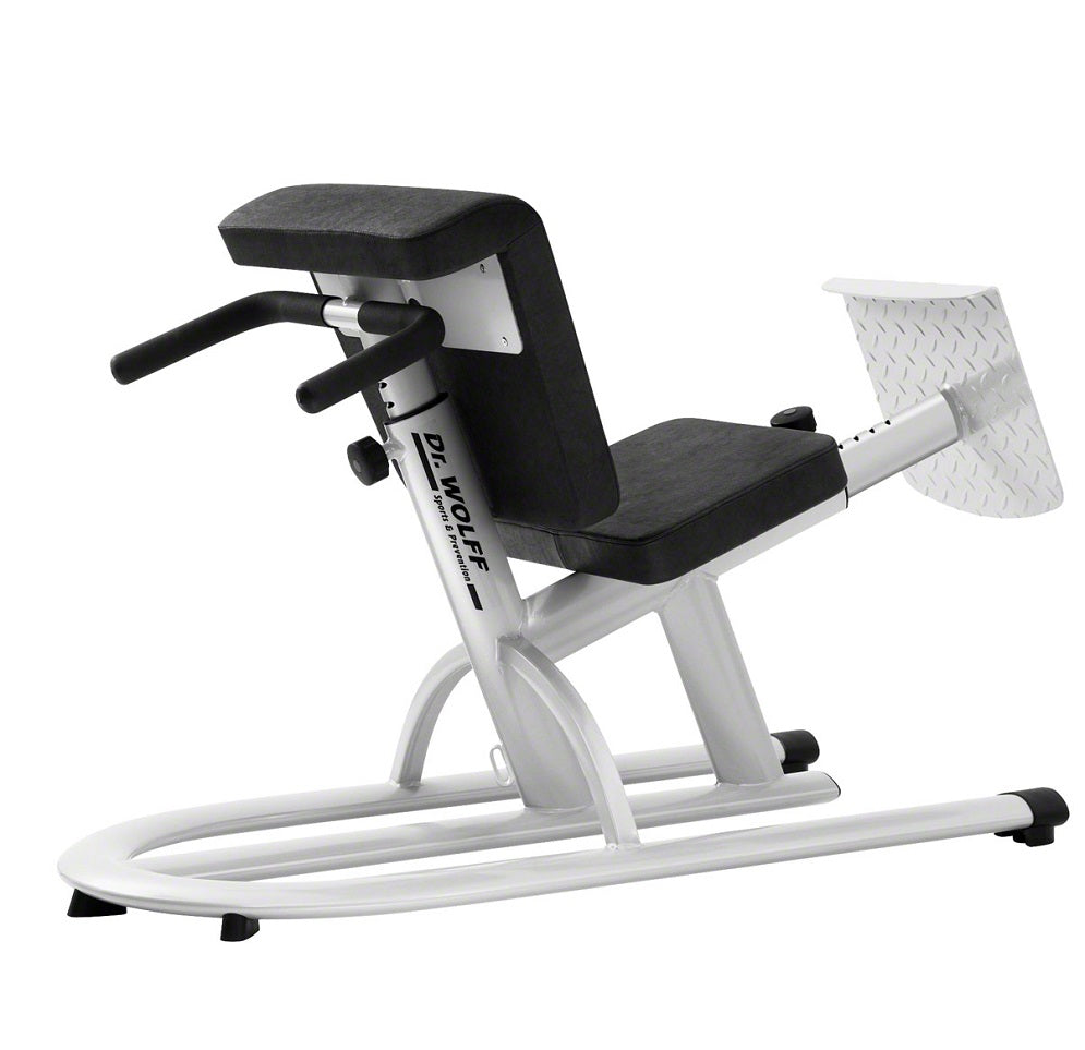 Dr. Wolff Lumbal Trainer 307, Silber / Schwarz, verstellbar, gebraucht - überholter Zustand