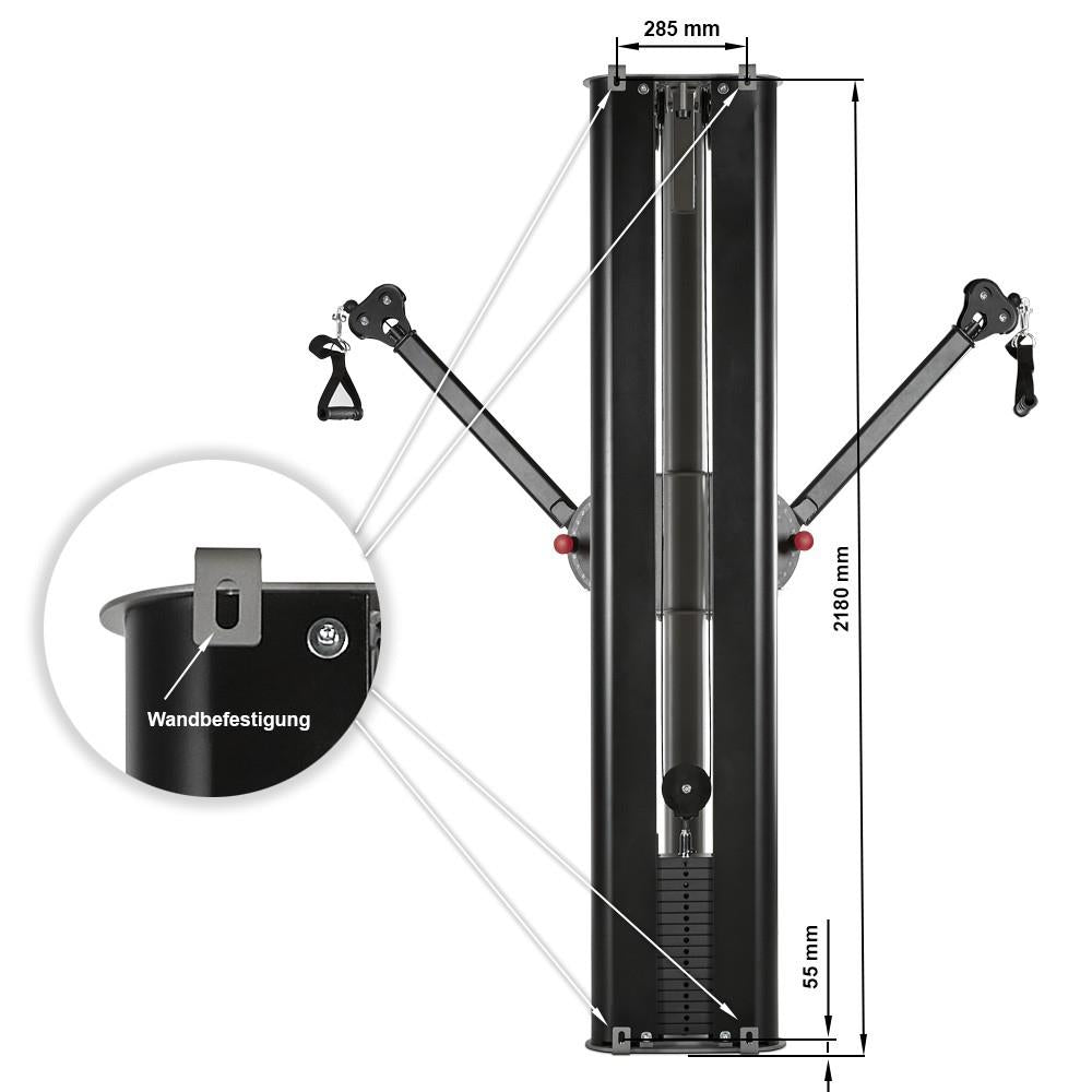 ATX Multi Zugstation - Functional Trainer - zur Wandbefestigung