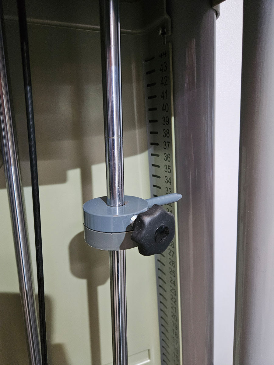 Ergo-Fit Funktionsstemme, Beinpresse verstellbar, 172,5kg Gewichtsblock, 4000 S MED Serie, MPG, Reha, Rahmenfarbe Silber, gebraucht - überholter Zustand