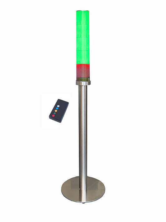 BMS Fitnessampel 2.0 USB mit Trompetenfuss aus Edelstahl, programmierbare LED Ampel mit 60 LED's
