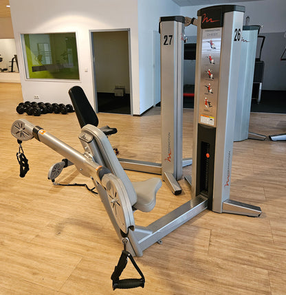 Freemotion Multi-Plane Chest G600 - Brustpresse am Kabel, Kabelzüge für Bankdrücken Brusttraining, Krafttrainingsgerät aus der Genesis Serie, Rahmenfarbe Silber, gebraucht - überholter Zustand