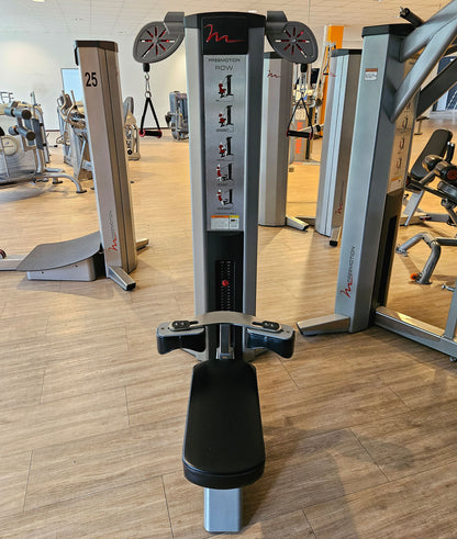 Freemotion Row G604 - Cable rowing machine, rowing machine, back strength training device from the Genesis series, frame color silver, used - refurbished condition