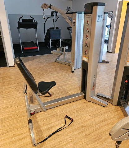 Freemotion Multi-Plane Shoulder G601 - Schulterpresse am Kabel, Kabelzüge für Schultertraining, Krafttrainingsgerät aus der Genesis Serie, Rahmenfarbe Silber, gebraucht - überholter Zustand