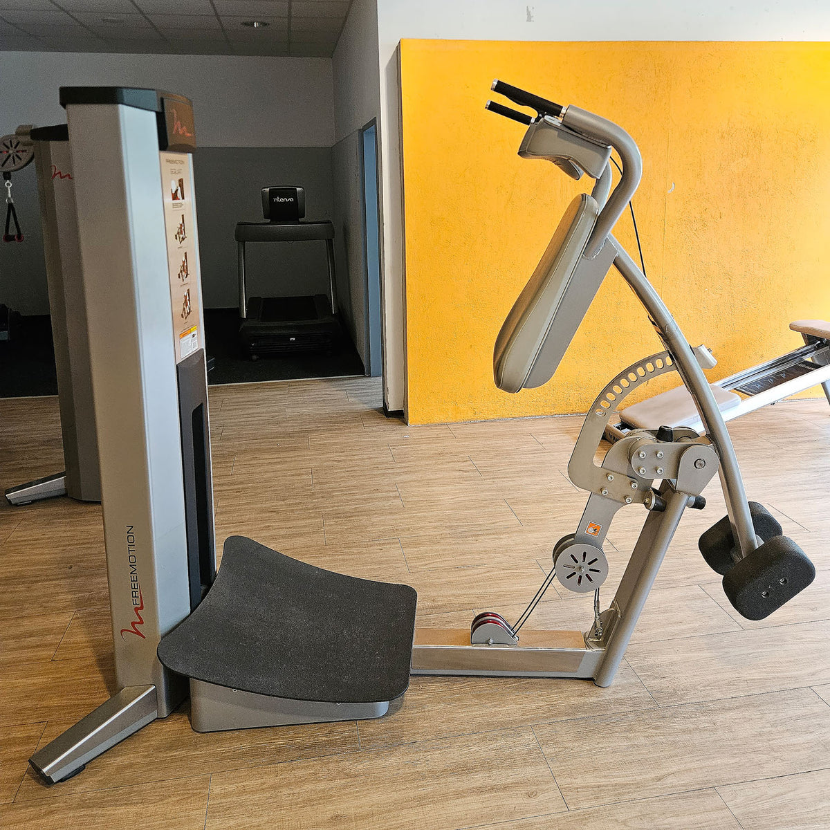 Freemotion Squat G610 - Squat machine, leg strength training device from the Genesis series, frame color silver, used - refurbished condition