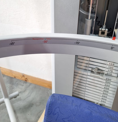 Frei Genius Eco Rumpfrotator, Rotary Torso, Rotationsmaschine, MPG, Twister, seitliche Bauchmuskeln, Rahmenfarbe Silber, gebraucht - überholter Zustand