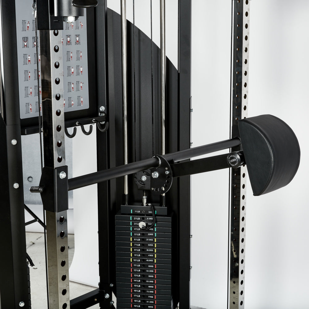 ATX Kabelzugstation - Rack mit 2 x 90 kg Steckgewichten und Zubehör!