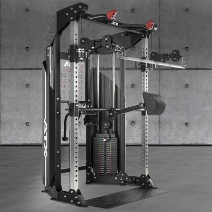 ATX Kabelzugstation - Rack mit 2 x 90 kg Steckgewichten und Zubehör!