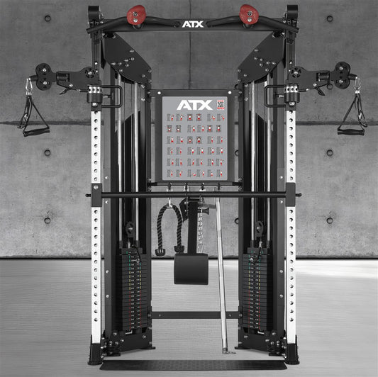 ATX Kabelzugstation - Rack mit 2 x 90 kg Steckgewichten und Zubehör!