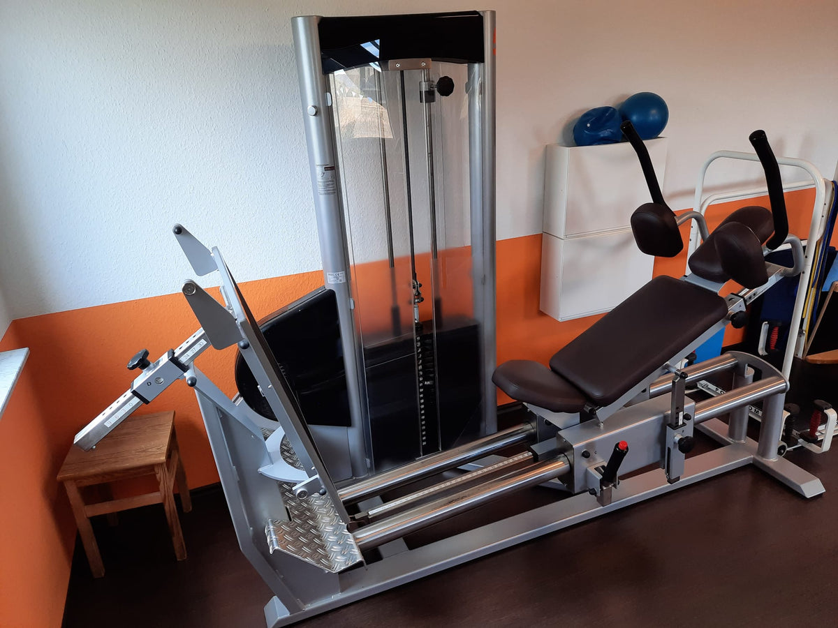 KG am Geräte Set - 10 medizinische Kraftgeräte - Physio Sports GmbH, Medizinzulassung MPG, Made in Germany, gebraucht - überholter Zustand