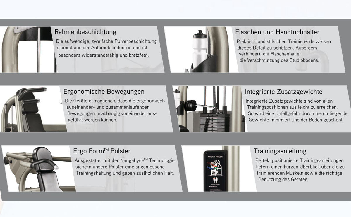Matrix Aura G3-S42 Trizepsmaschine, Dips, Armstrecker, Farbe Silber, gebraucht - überholter Zustand
