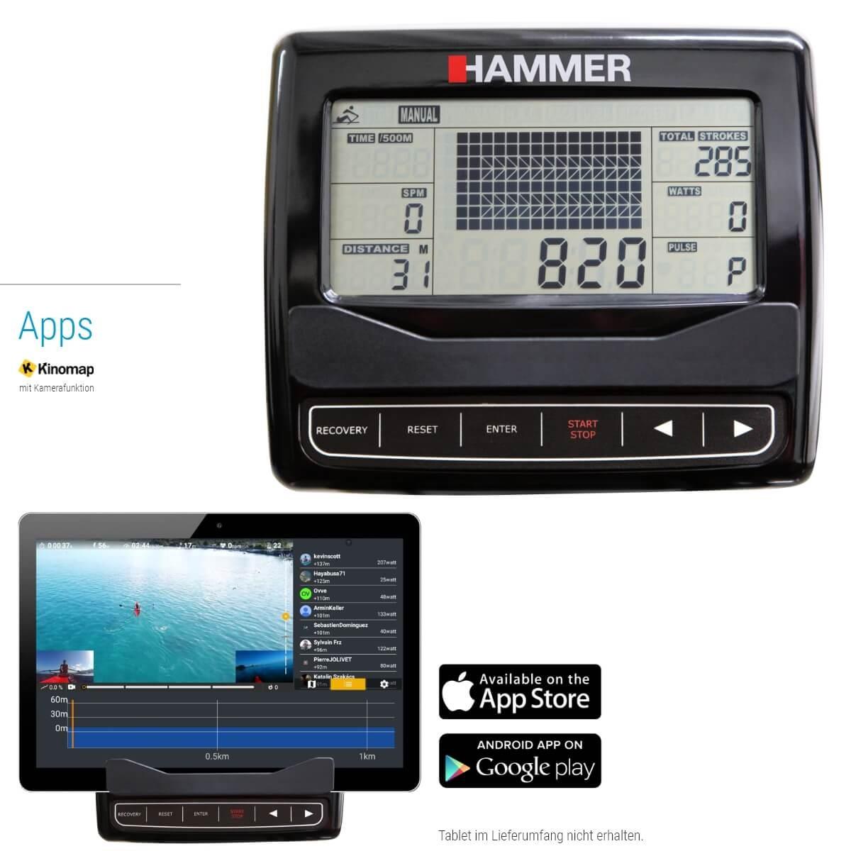 Hammer Water Stream rowing machine