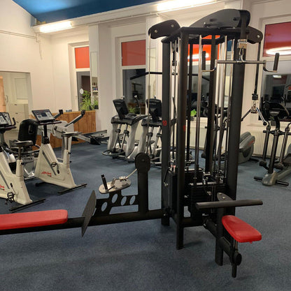 Gym80 Sygnum - 20 Kraftgeräte, 17 Bänke, Ständer, Ablagen etc - Gerätepark, Matt-Schwarz Sonderfarbe, gebraucht - Neuwertig