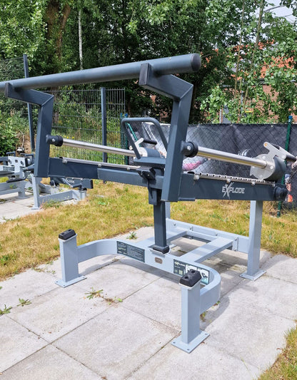 Inter Atletika Outdoor EXplode 9 Kraftgeräte im Set, DHZ Xplode Kraftgerätepark, Baujahr 2021, Farbe Grau-Silber, gebraucht - geprüfter Zustand