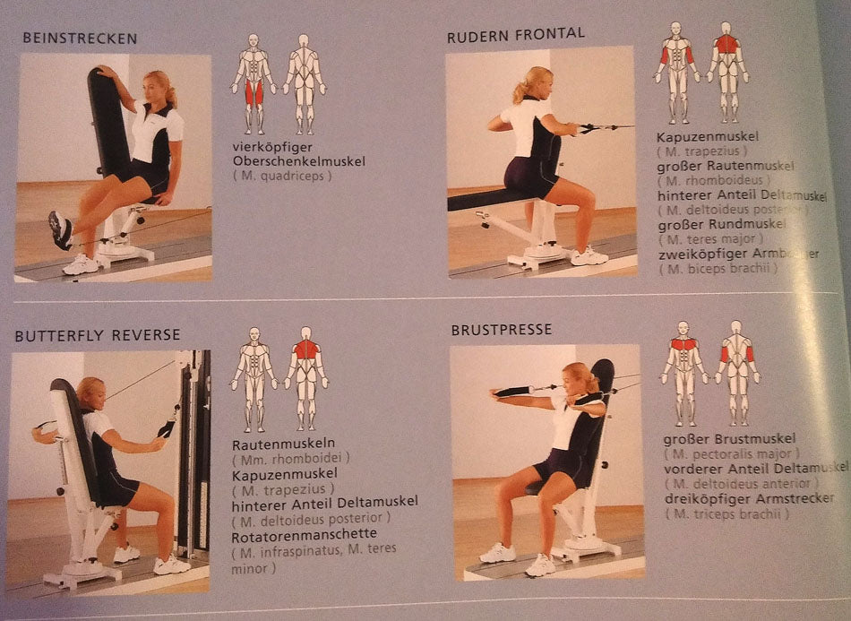 Multitrainer mit verstellbarerTrainingsbank
