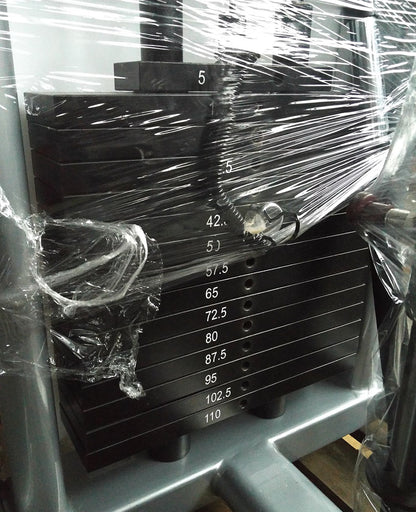 BH Fitness Latzug / Lat Pull Down, 110kg Gewichtsblock, Silber, Strength Line, gebraucht