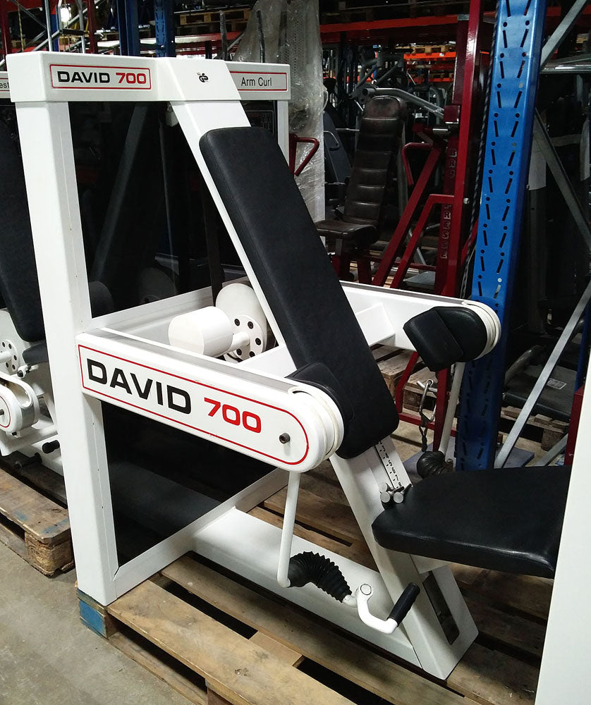 David Kraftgerätepark, 11 Fitnessgeräte, Weiß, gebraucht
