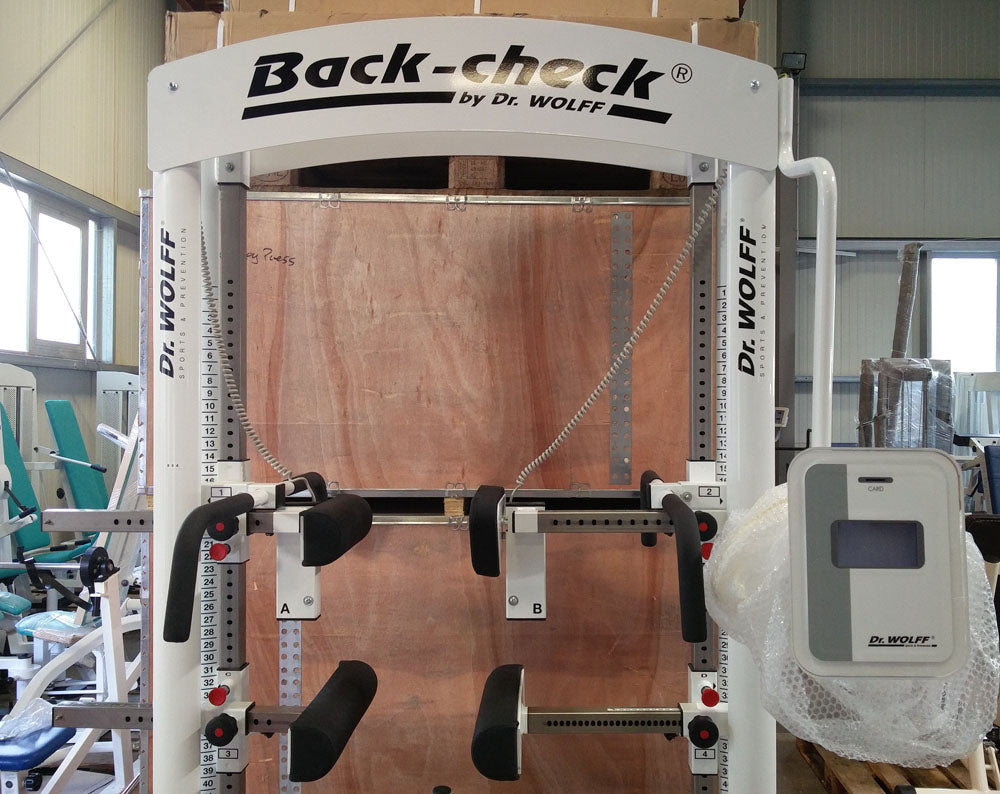 Dr. Wolff Back Check 607, NEUES MODELL, Touchscreen, Silber, guter gebrauchter Zustand