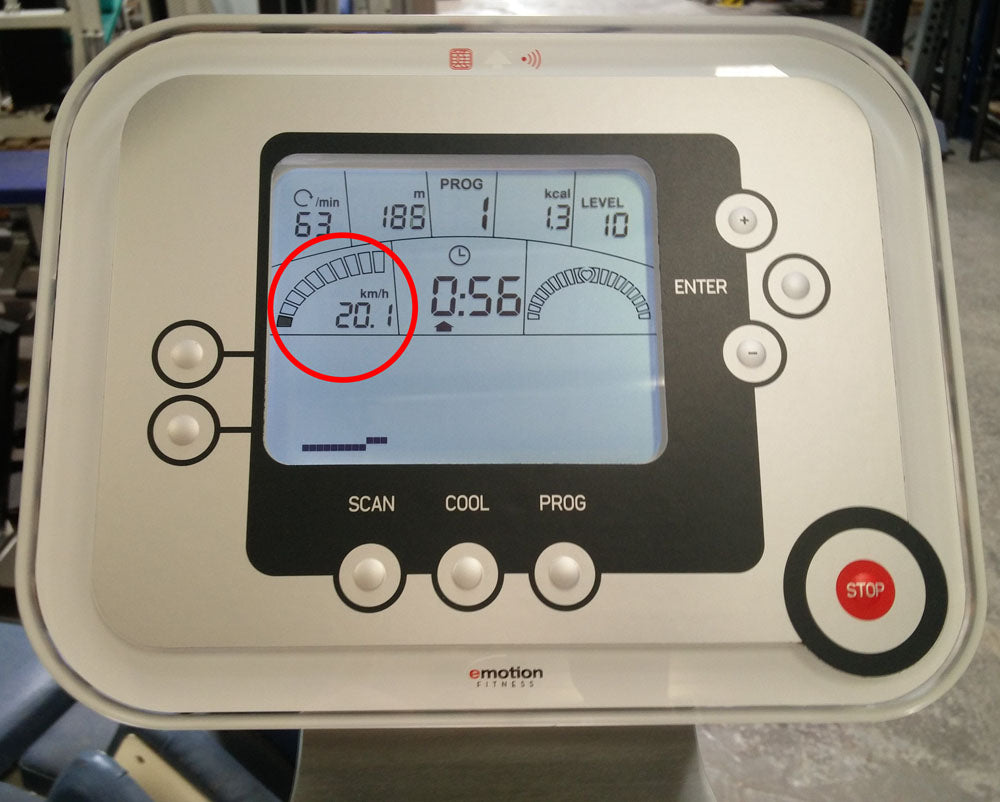 Emotion Fitness Motion Cycle 800 med, mit Testpaket, IPN-Lizenz, Ergometer, gebraucht - überholter Zustand