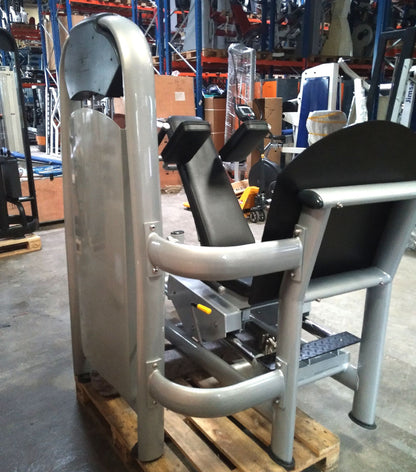 Realleader Beinpresse verstellbar, ähnlich Funktionsstemme, sitzend und liegend, Leg Press, Silber, gebraucht