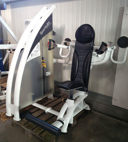 SportsArt 9er Kraftzirkel mit Emotion Displays, Status Serie Kraftgeräte, erweiterbar, Farbe Weiß, gebraucht und generalüberholt