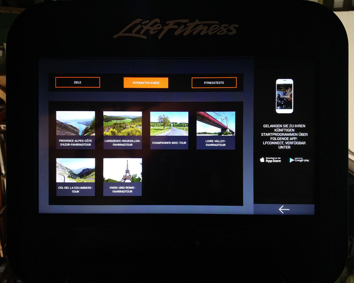Life Fitness Recumbent Ergometer Lifecycle, Elevation Series, Recumbent, SE3 Console Touch, Display Unit, Condition As New
