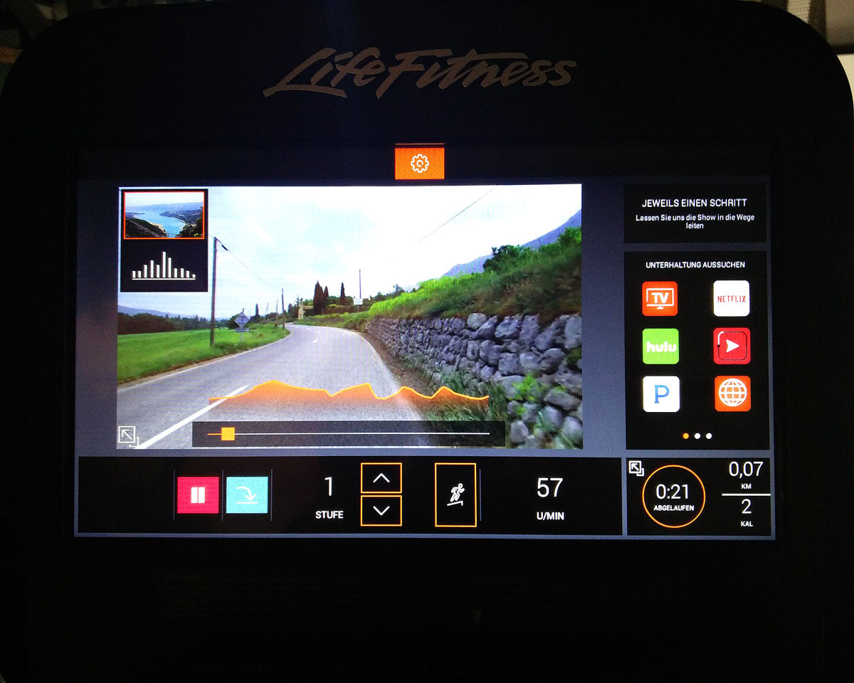 Life Fitness Recumbent Ergometer Lifecycle, Elevation Series, Recumbent, SE3 Console Touch, Display Unit, Condition As New