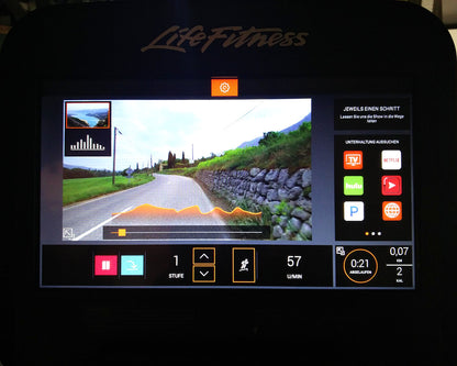 Life Fitness Recumbent Ergometer Lifecycle, Elevation Series, Recumbent, SE3 Console Touch, Display Unit, Condition As New