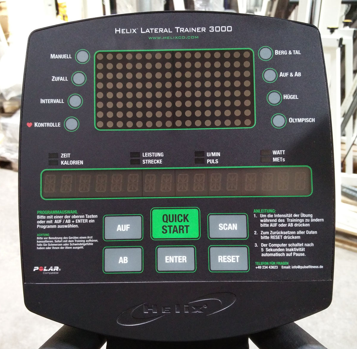 Pulse Fitness Lateraltrainer Helix 3000, ähnlich Stepper im Kreis, drehende Bewegung, gebraucht - überholter Zustand