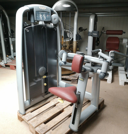 TechnoGym Upper Back, Rudern Row, Latisolator, Selection Line - Neues Modell mit Plastikverkleidung, Polster Braun, gebraucht - überholter Zustand