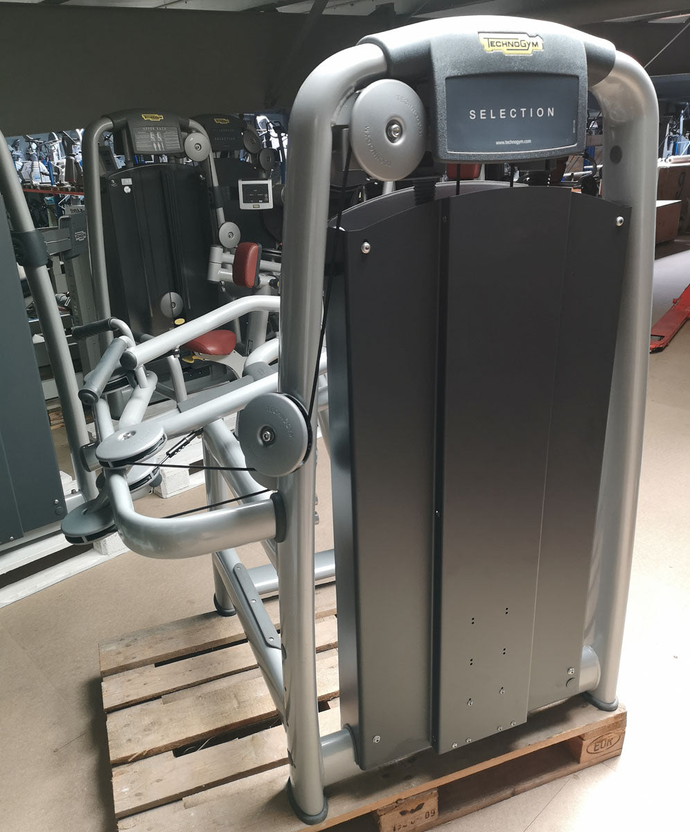 TechnoGym Upper Back, Rudern Row, Latisolator, Selection Line - Neues Modell mit Plastikverkleidung, Polster Braun, gebraucht - überholter Zustand