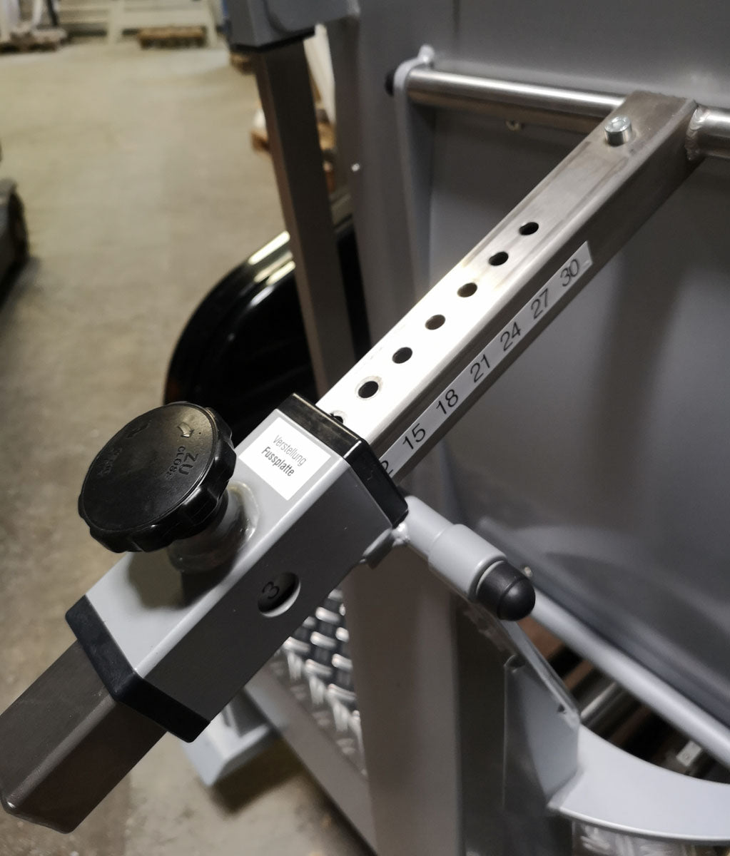 Physio&amp;Sports functional press, MPG, rehab, adjustable leg press, Pro Line, silver, used - refurbished condition