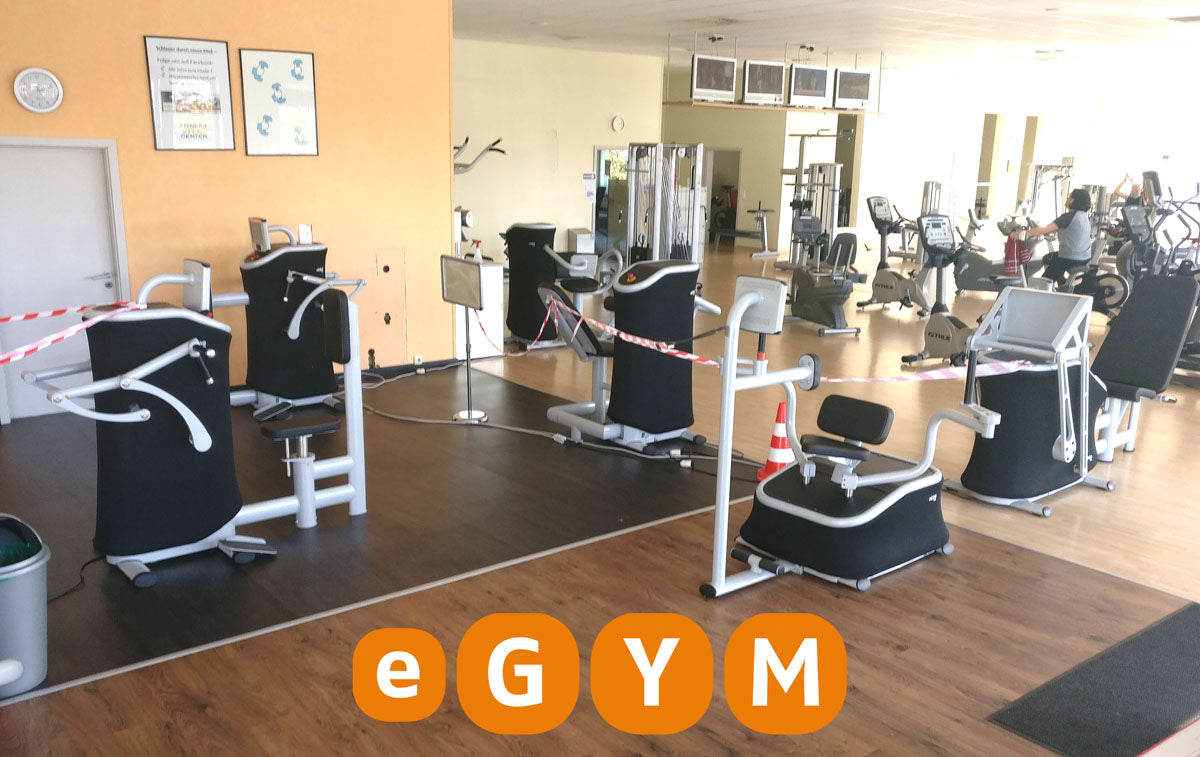 eGym strength circuit, 8 machines, built in 2018, including software, setup, all-inclusive package, premium software, used - like new condition