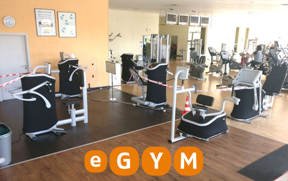 eGym strength circuit, 8 machines, built in 2018, including software, setup, all-inclusive package, premium software, used - like new condition