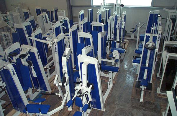 Jimsa Fitnessline- und Professionalline Kraftgerätepark, Fitnessstudio, Weiß, gebraucht